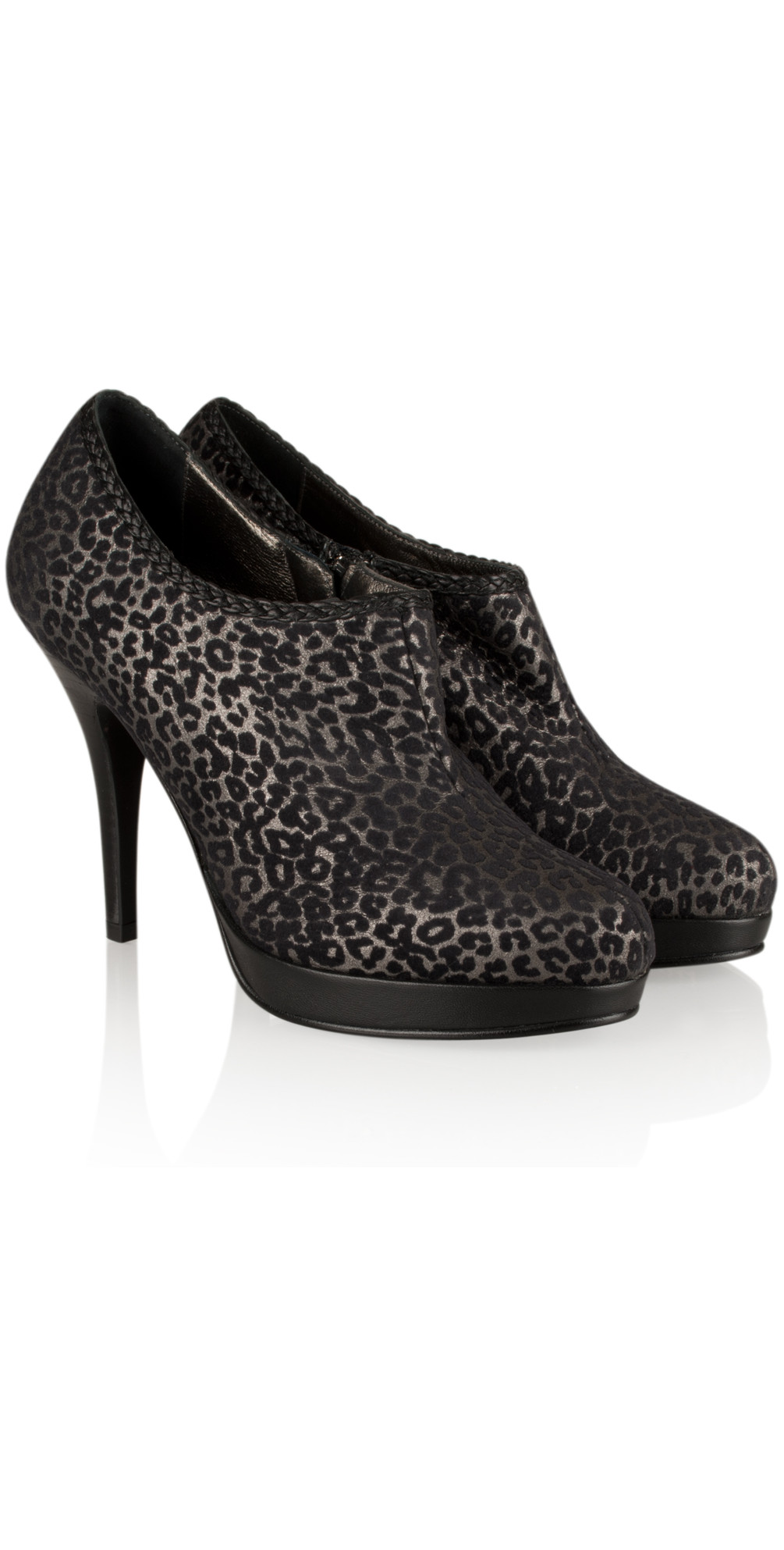 Ultimate Collection High Heel Shoe Boot in Pewter