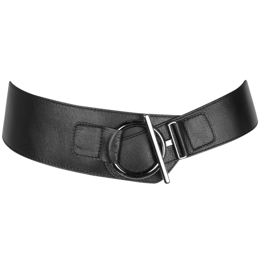 Ceinture Femme Stephen Collins - Cuir Noir, Taille 38 Pouces (96 Cm), Boucle à Clous