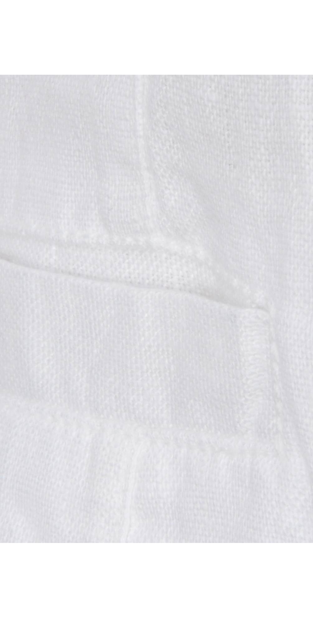 Adini Premium Solid Linen Jacket in White