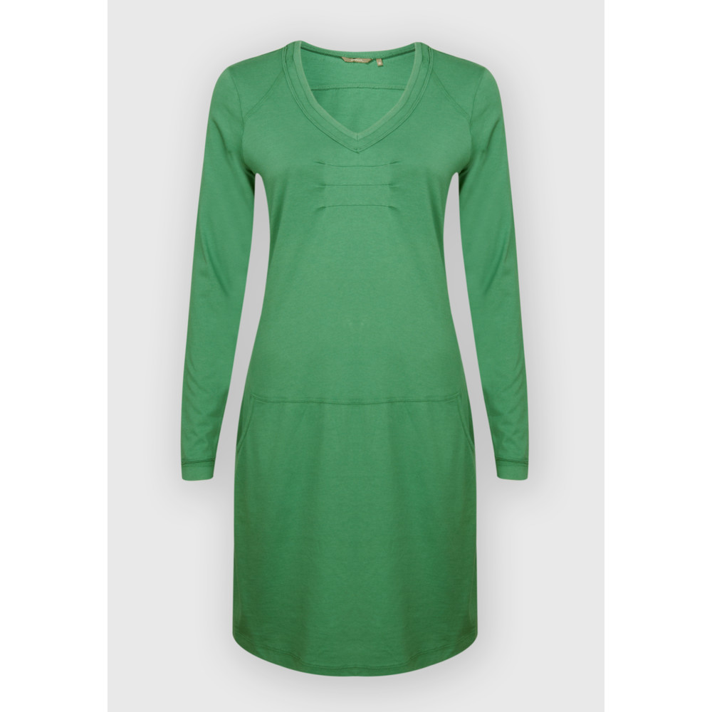 Sandwich Clothing Long Sleeve Heavy Jersey Dress With Pockets in WinterJade
