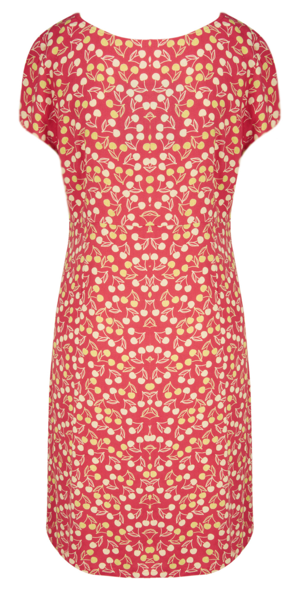Adini Cherry Print Dress in F/Rose