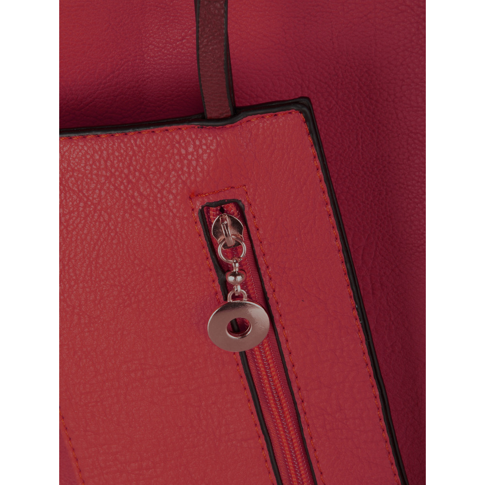 KrisAna Maya Shoulder Bag With Mini Bag in Red
