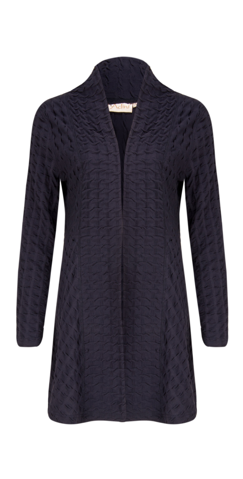 Adini New Boston Waffle Coat in Navy