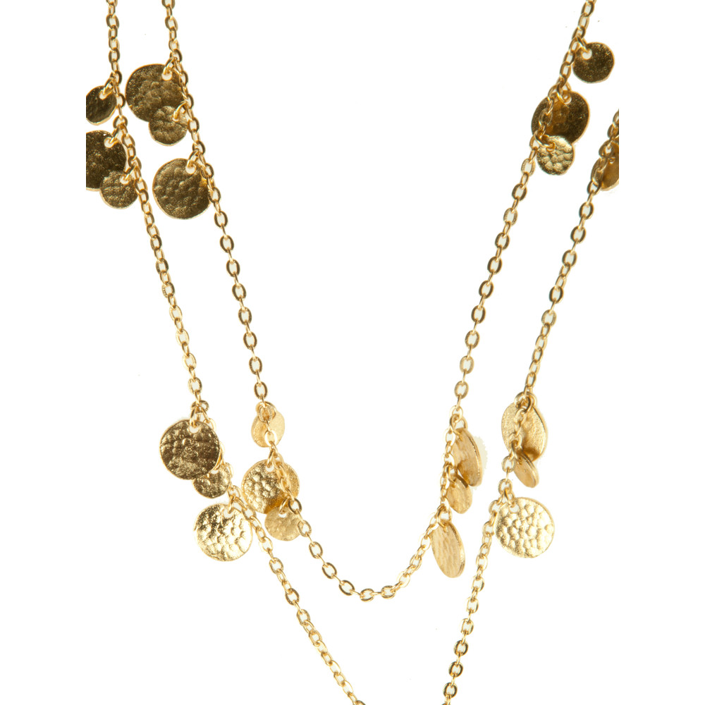 Ashiana Jewellery Mini Disc Necklace in Gold