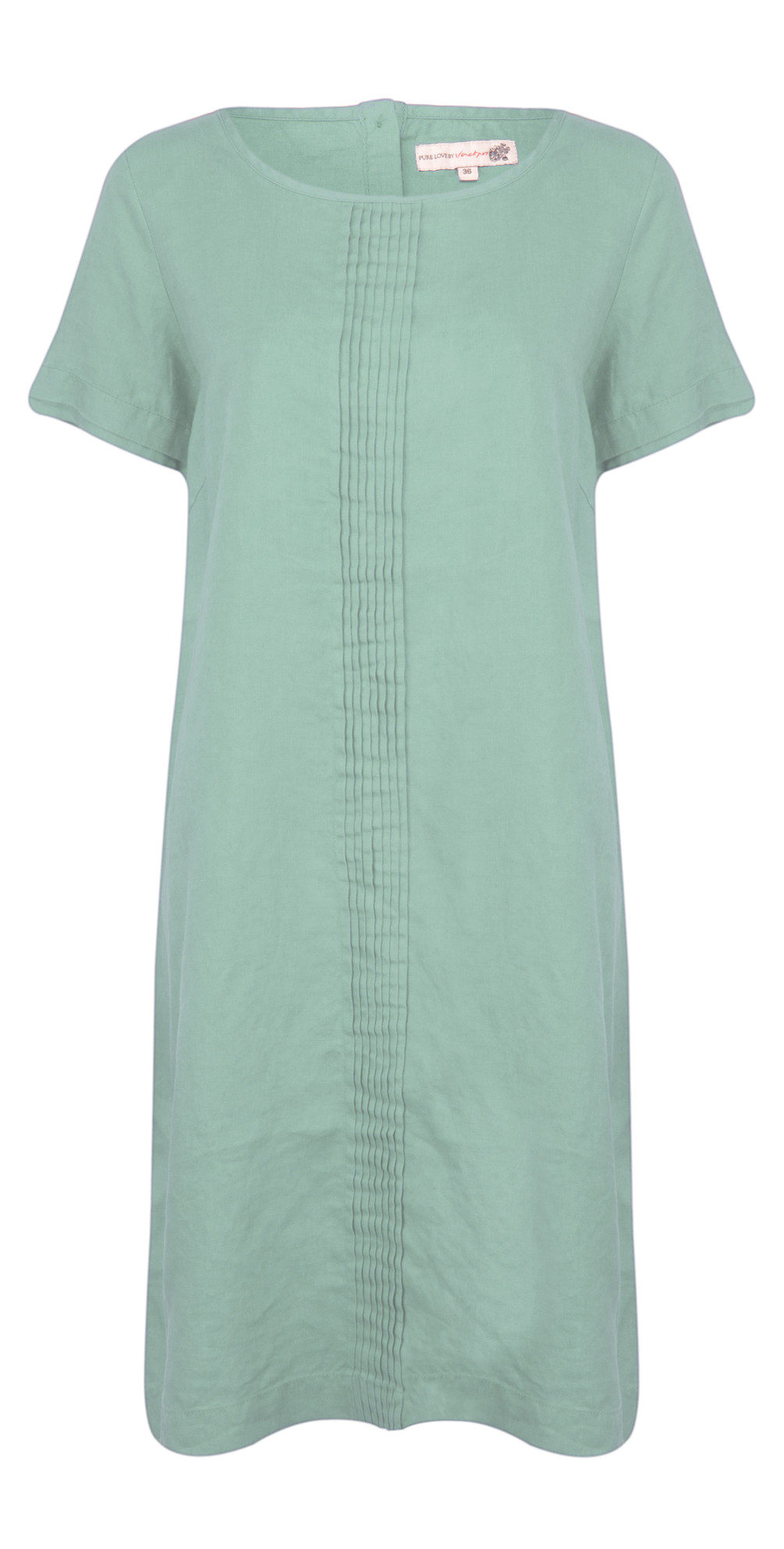 Jackpot Clothing Catina Linen Dress in Caribbean Blue Jackpot Clothing Catina Linen Dress in Caribbean Blue
