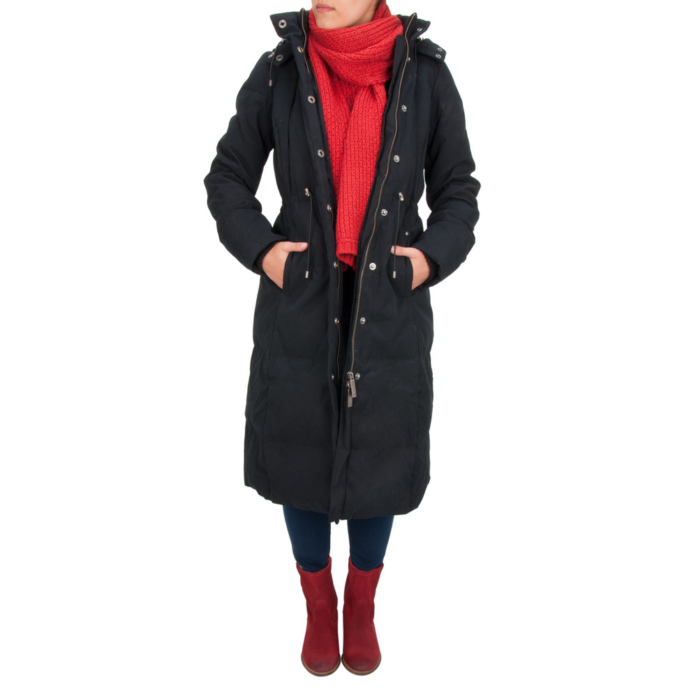 Noa Noa Classique Winter Warm Coat in Black