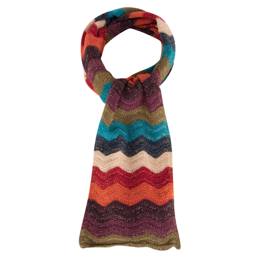 Avoca Chevron Scarf in Autumnal