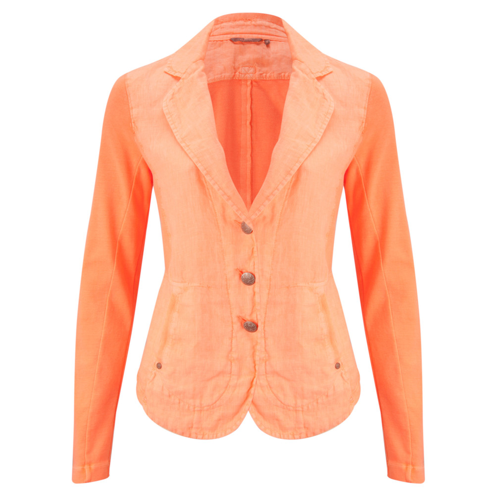 neon coral blazer