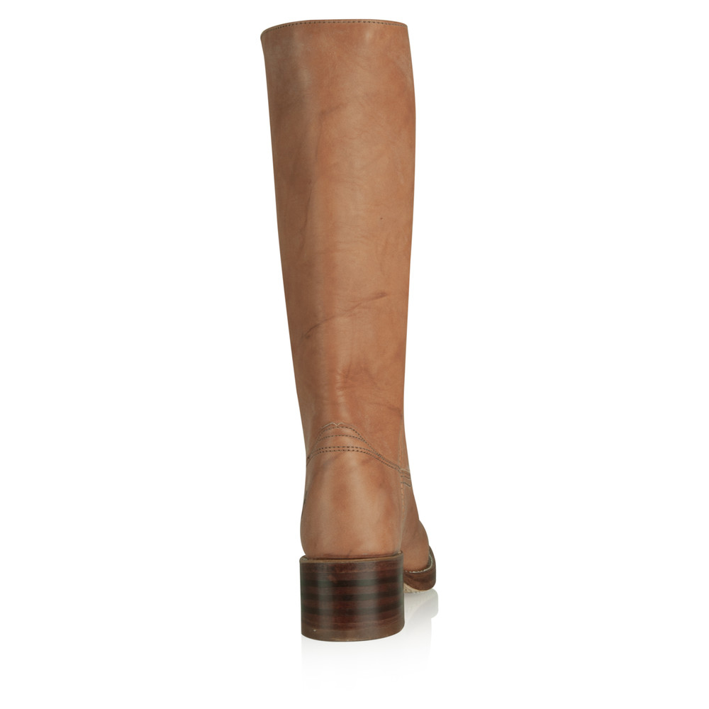 frye campus boot saddle