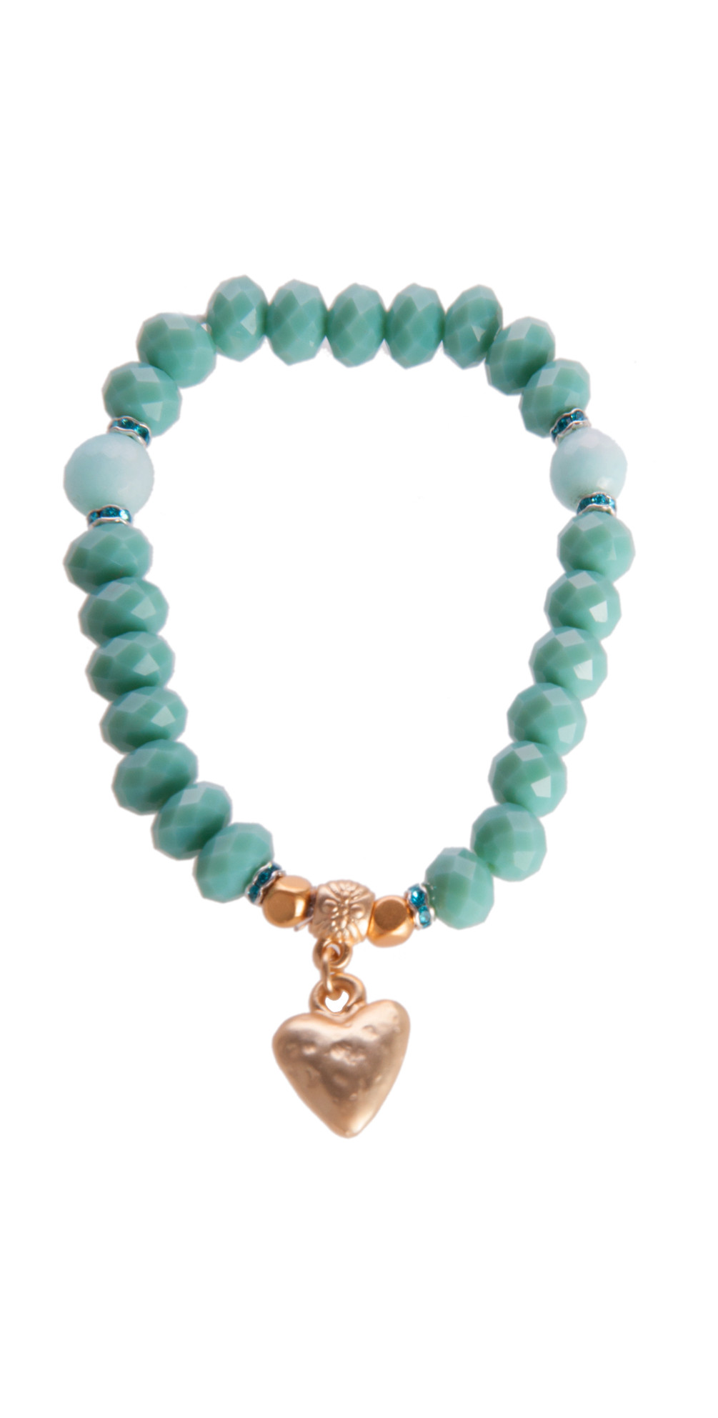 Pranella Yucca Semi-Precious Short Necklace with Bashed Disc Pendant Multi main image 1