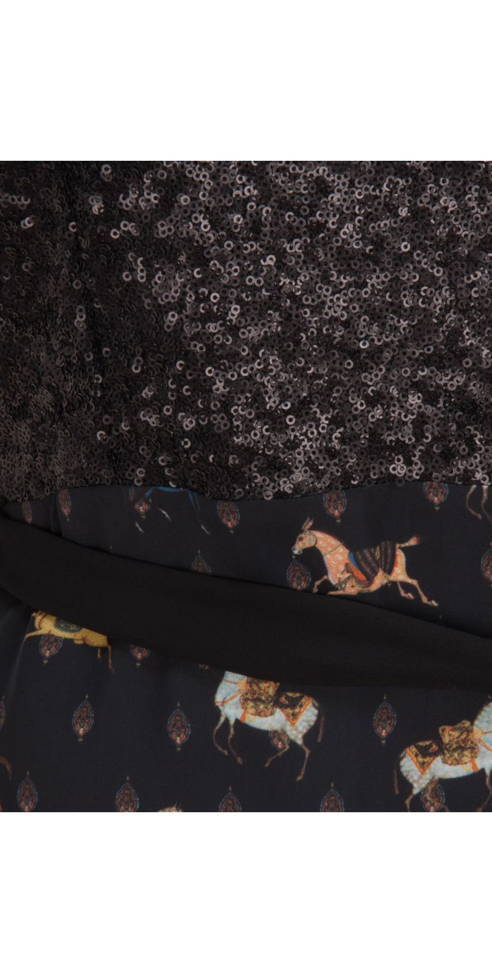 Avoca Merry Go Round Party Dress in Black