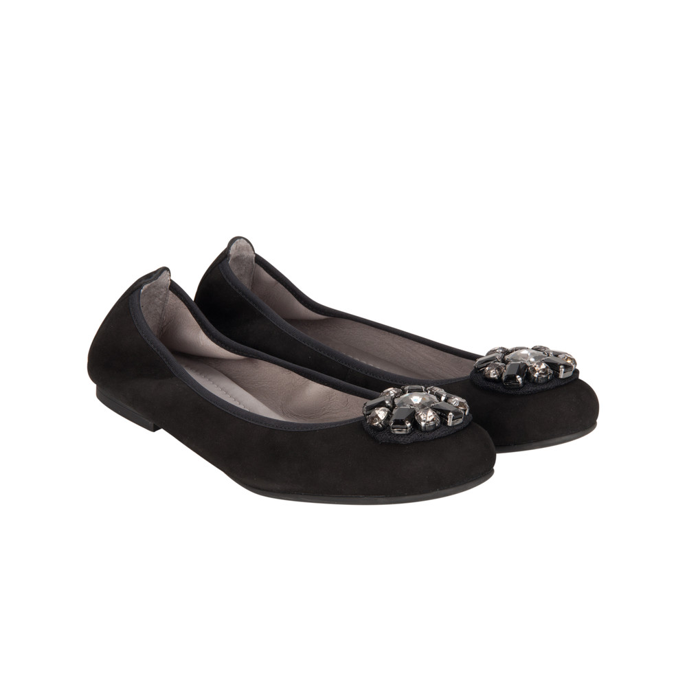 Unisa Shoes Aquin Black Suede Pump in Black